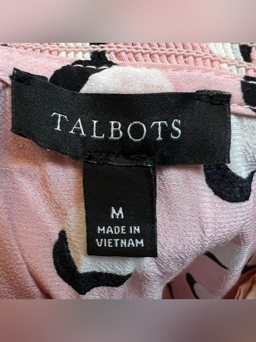 Talbots Siz Medium Sleeveless Blouse Polka Dot Top AOP Old Money Academia Preppy - Picture 8 of 9